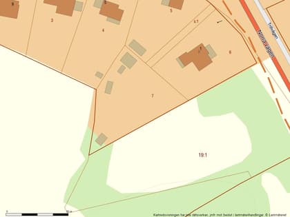 Illustrerad karta över fastigheten eller området
