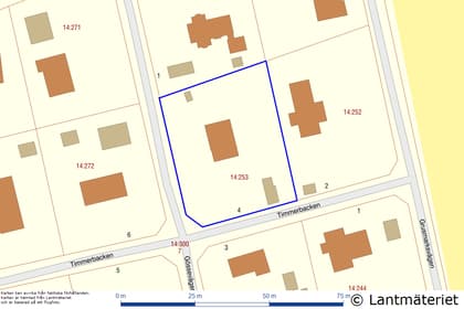 Illustrerad karta över fastigheten eller området