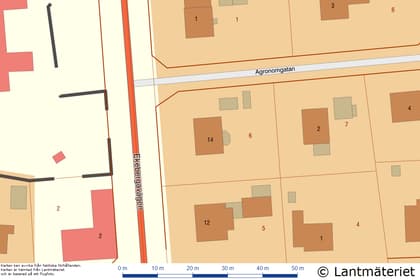 Illustrerad karta över fastigheten eller området