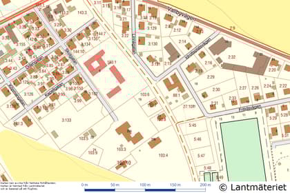 Illustrerad karta över fastigheten eller området