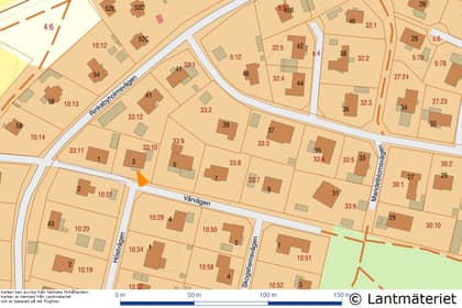 Illustrerad karta över fastigheten eller området