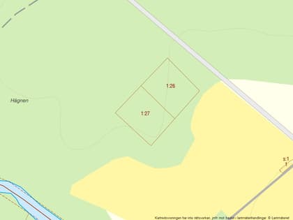 Illustrerad karta över fastigheten eller området