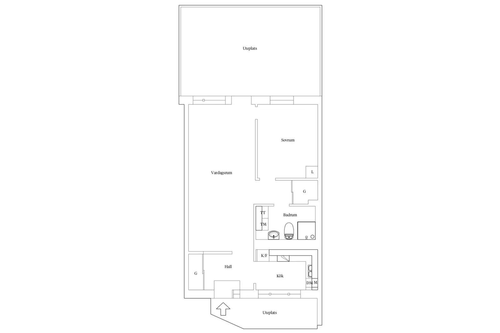 Floor plan for Tärnvägen 8A