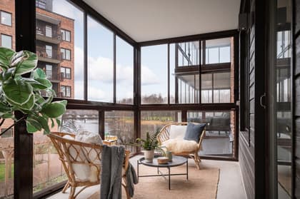 Balkong eller utsiktsbild