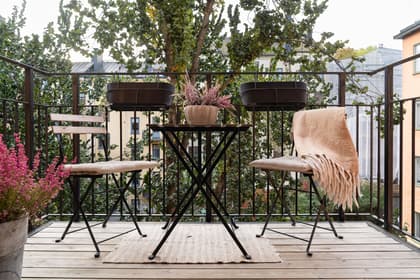 Balkong eller utsiktsbild