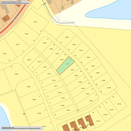 Illustrerad karta över fastigheten eller området