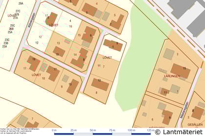 Illustrerad karta över fastigheten eller området