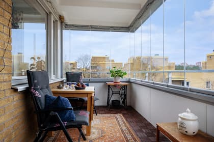 Balkong eller utsiktsbild