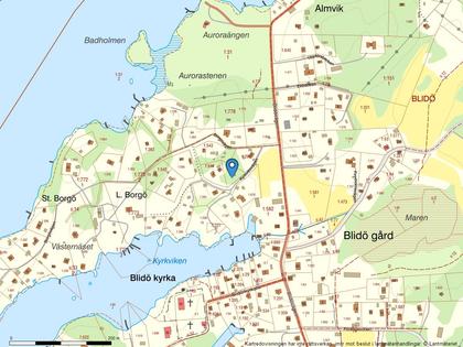 Illustrerad karta över fastigheten eller området