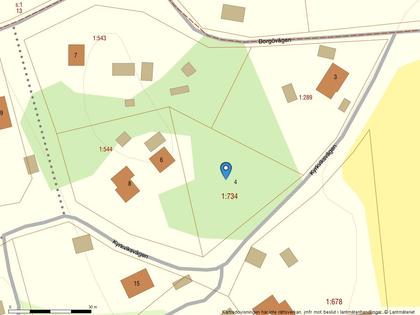 Illustrerad karta över fastigheten eller området