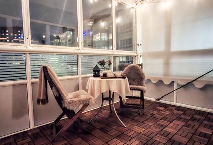 Balkong eller utsiktsbild