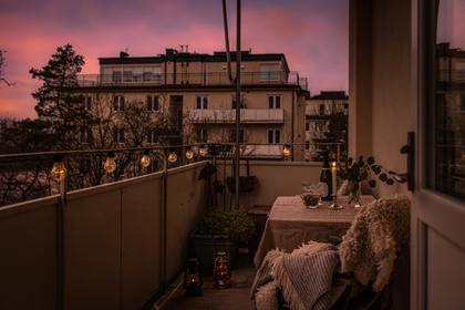 Balkong eller utsiktsbild