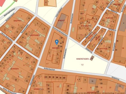 Illustrerad karta över fastigheten eller området