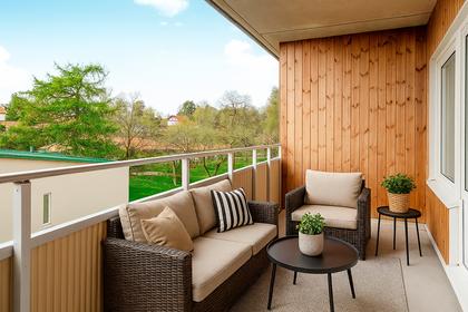 Balkong eller utsiktsbild