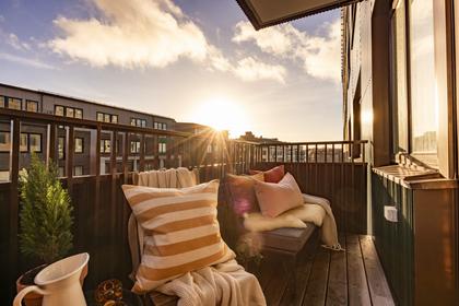 Balkong eller utsiktsbild