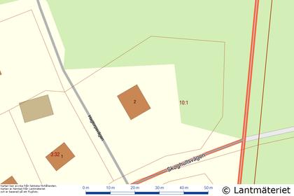 Illustrerad karta över fastigheten eller området