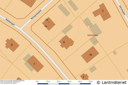 Illustrerad karta över fastigheten eller området