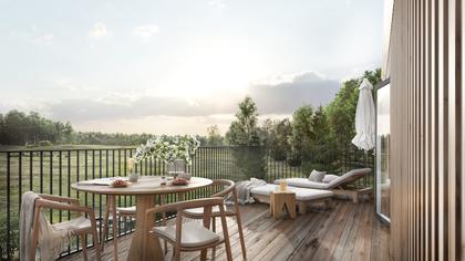 Balkong eller utsiktsbild