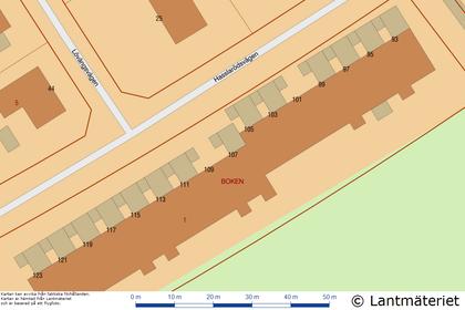 Illustrerad karta över fastigheten eller området
