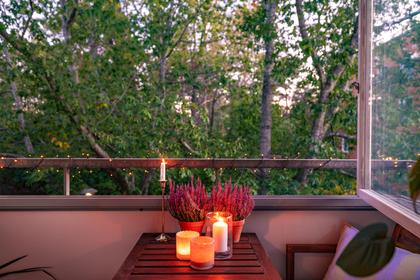 Balkong eller utsiktsbild