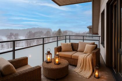 Balkong eller utsiktsbild