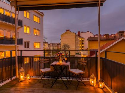 Balkong eller utsiktsbild