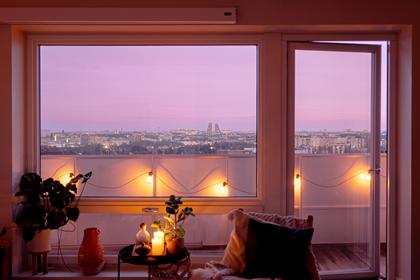 Balkong eller utsiktsbild