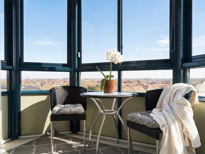 Balkong eller utsiktsbild