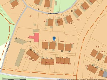 Illustrerad karta över fastigheten eller området