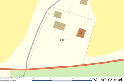 Illustrerad karta över fastigheten eller området