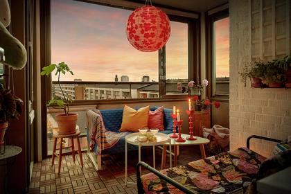 Balkong eller utsiktsbild