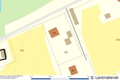 Illustrerad karta över fastigheten eller området