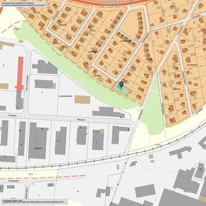 Illustrerad karta över fastigheten eller området