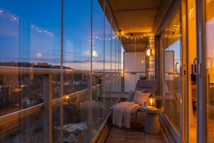 Balkong eller utsiktsbild