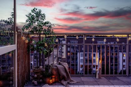 Balkong eller utsiktsbild