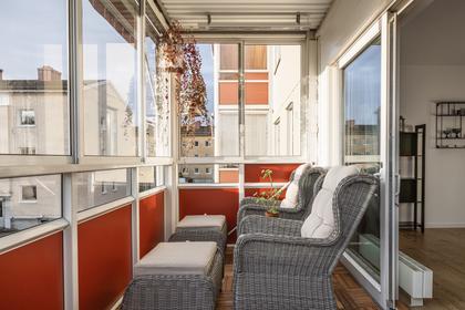 Balkong eller utsiktsbild