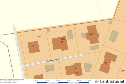 Illustrerad karta över fastigheten eller området