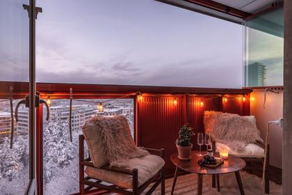 Balkong eller utsiktsbild