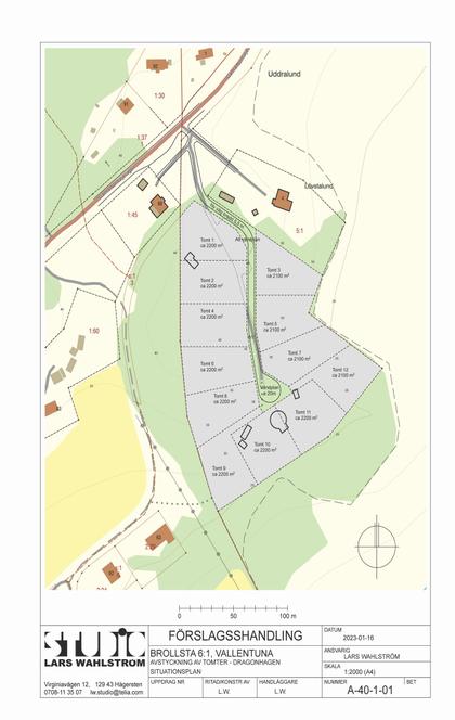 Illustrerad karta över fastigheten eller området