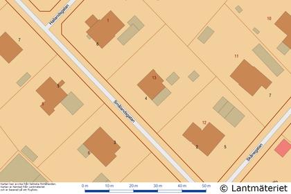 Illustrerad karta över fastigheten eller området