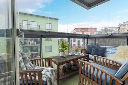 Balkong eller utsiktsbild