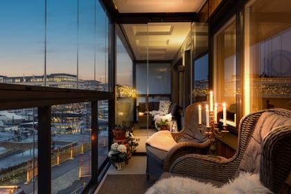 Balkong eller utsiktsbild