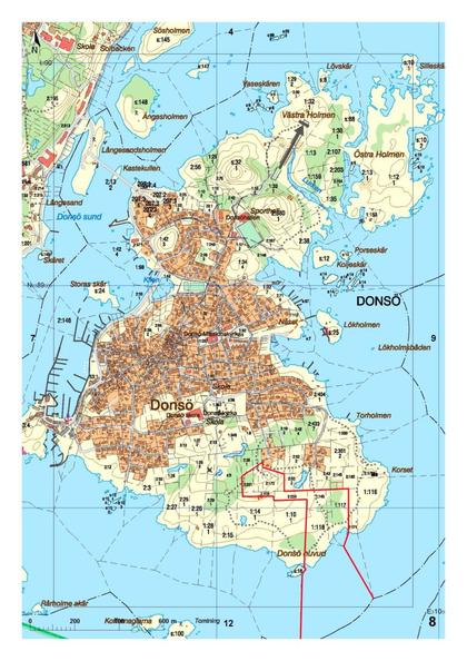 Illustrerad karta över fastigheten eller området