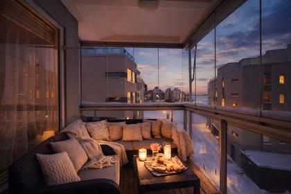 Balkong eller utsiktsbild