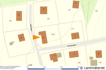 Illustrerad karta över fastigheten eller området