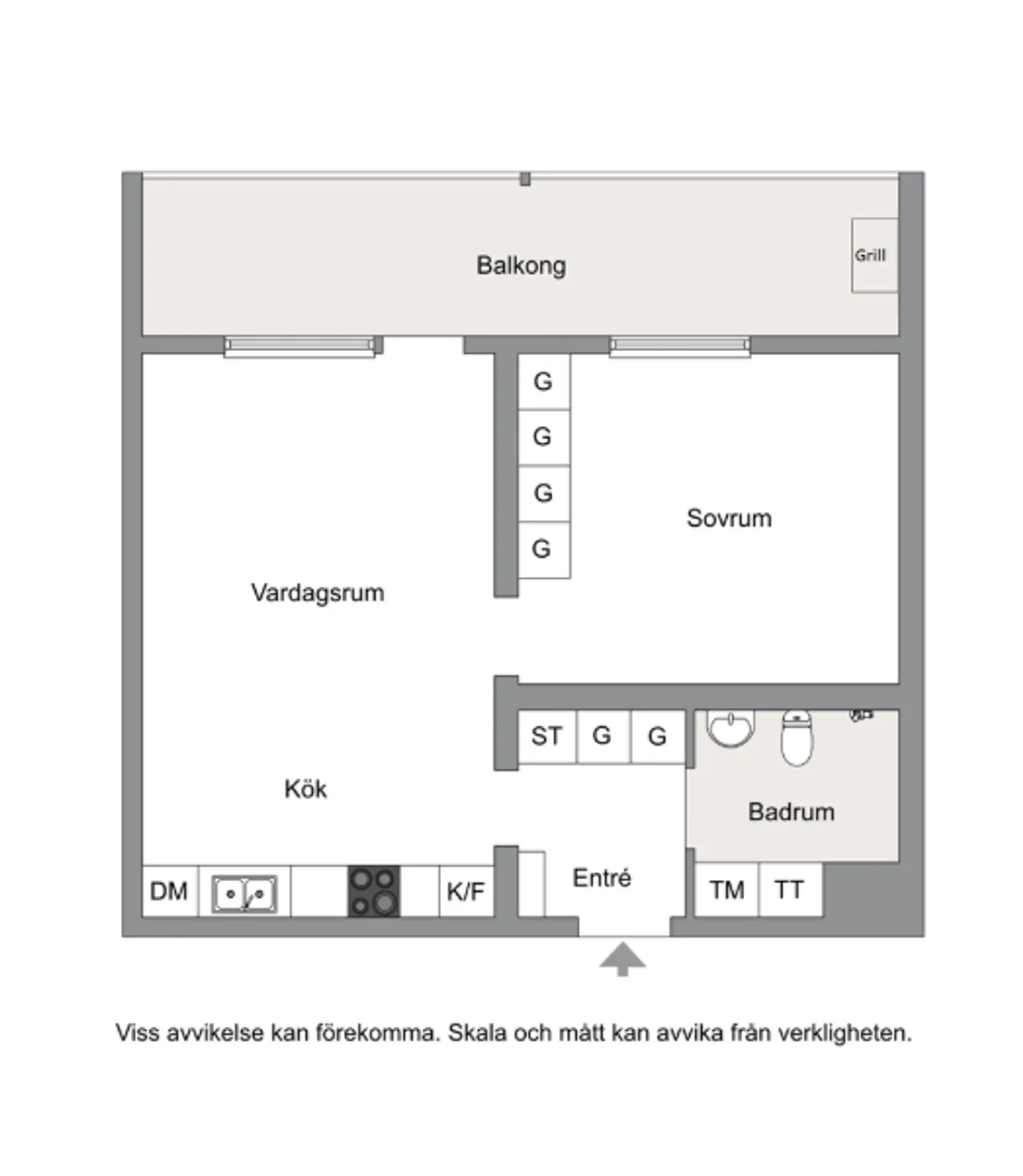 Floor plan for Skördegatan 4