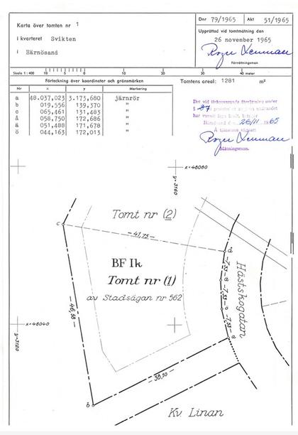 Illustrerad karta över fastigheten eller området