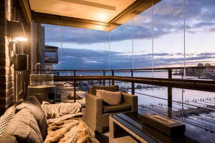 Balkong eller utsiktsbild