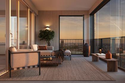 Balkong eller utsiktsbild