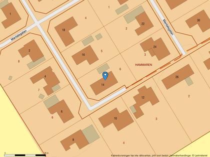 Illustrerad karta över fastigheten eller området